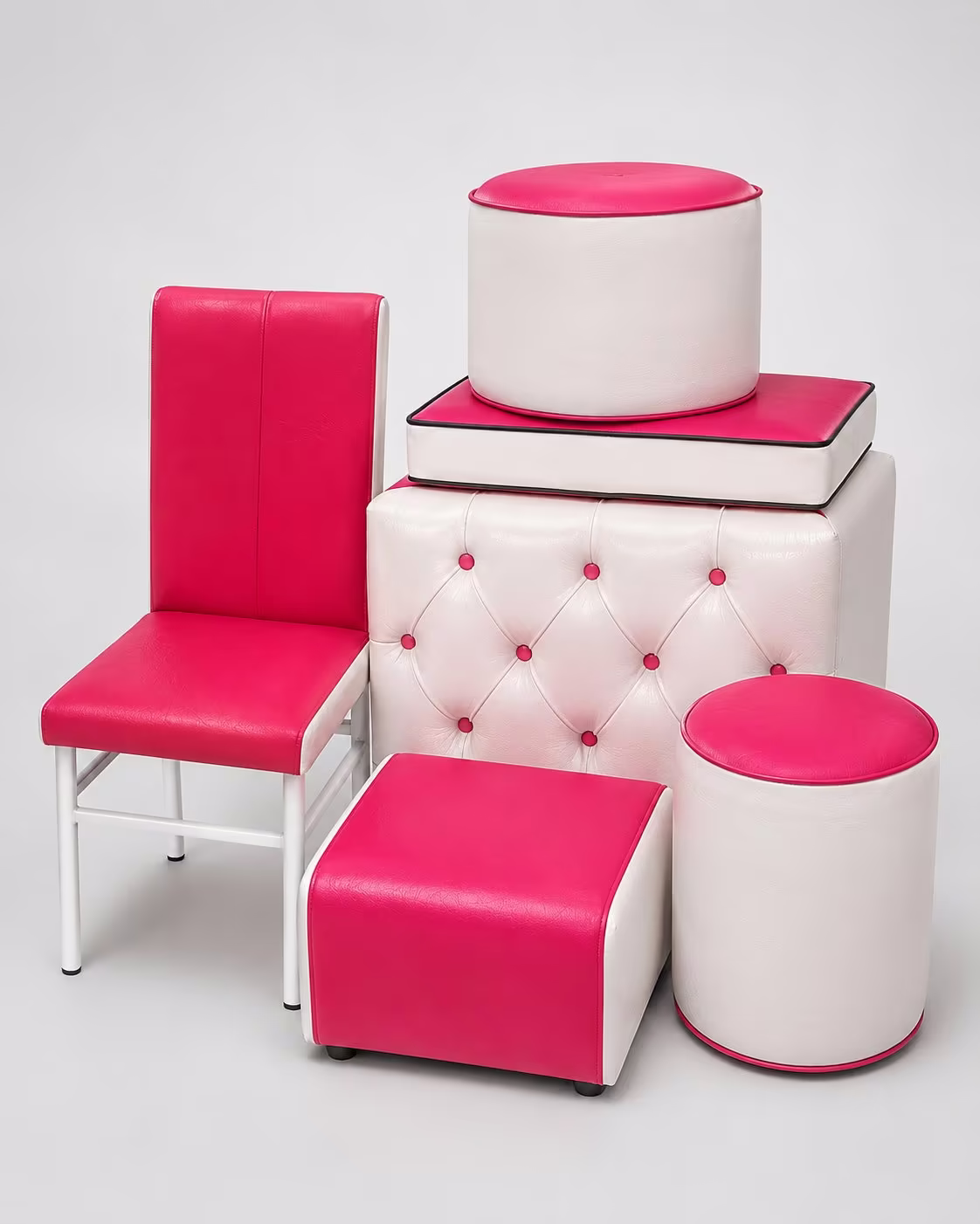 Pink and white salon furniture set, Nairobi